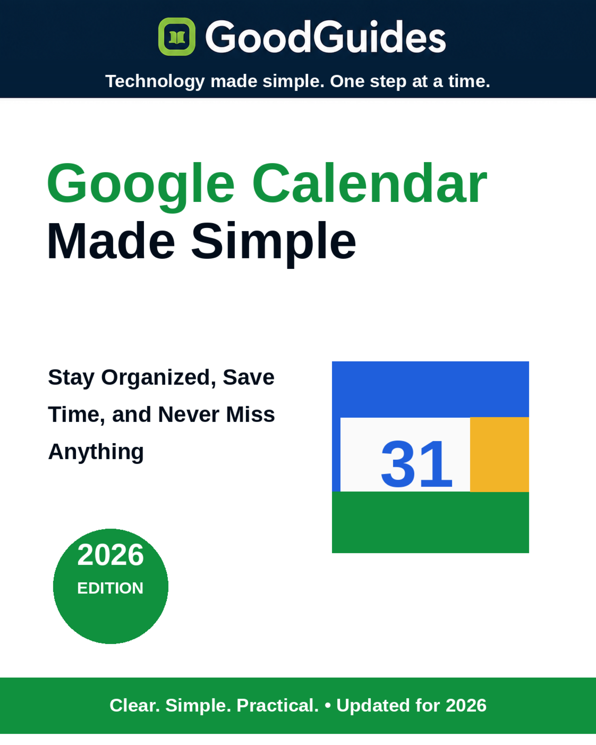 Google Calendar Made Simple: A Beginner's Guide cover